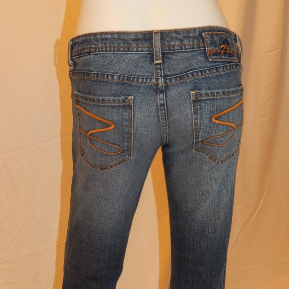 Seven 7-SIZE 26-DESIGNER SLIM BOOT CUT JEANS - Picture 7 of 14
